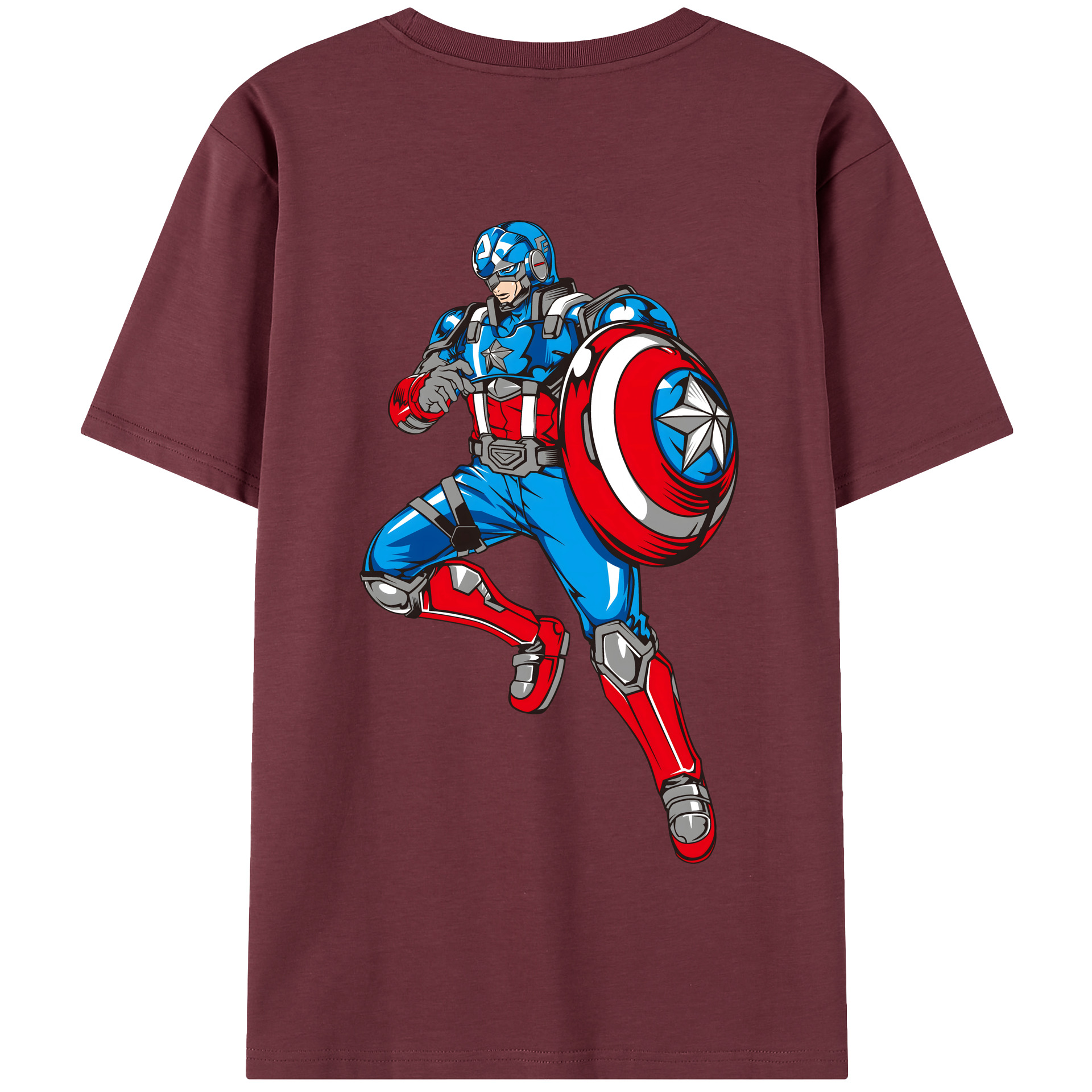（画像用） アベンジャーズ The Avengers 綿100％半袖Tシャツ（背面プリント）